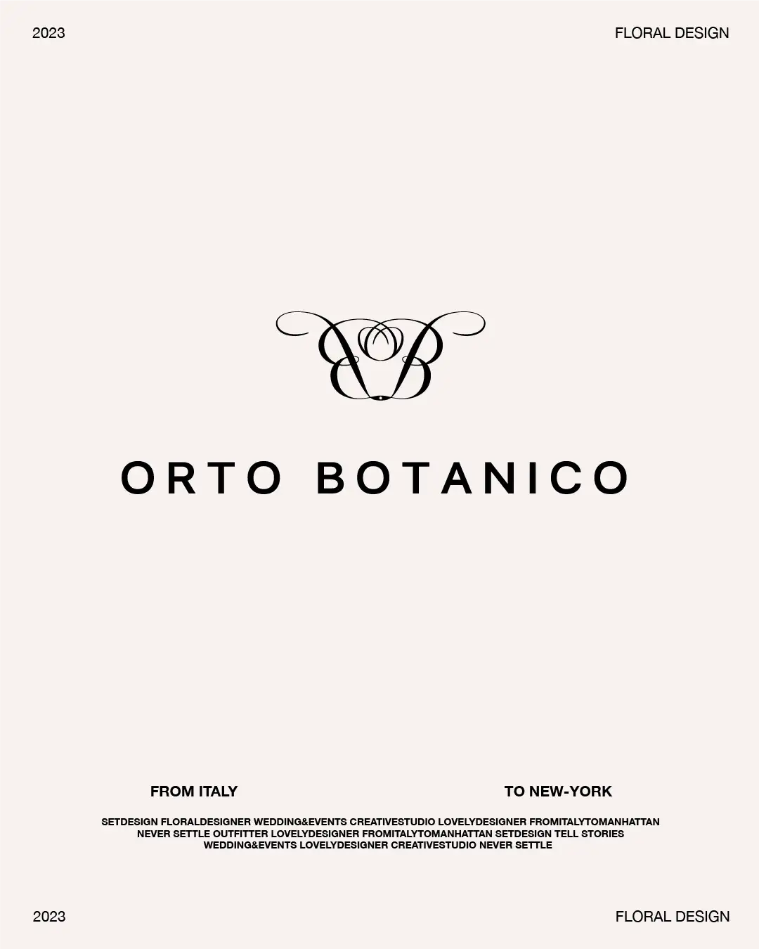 Orto Botanico visual by Studio S__LF